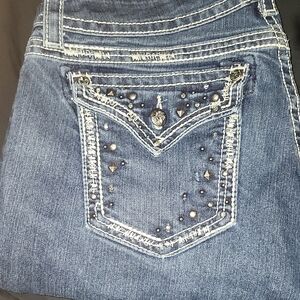 Miss Me Blue Studded Women's Jeans